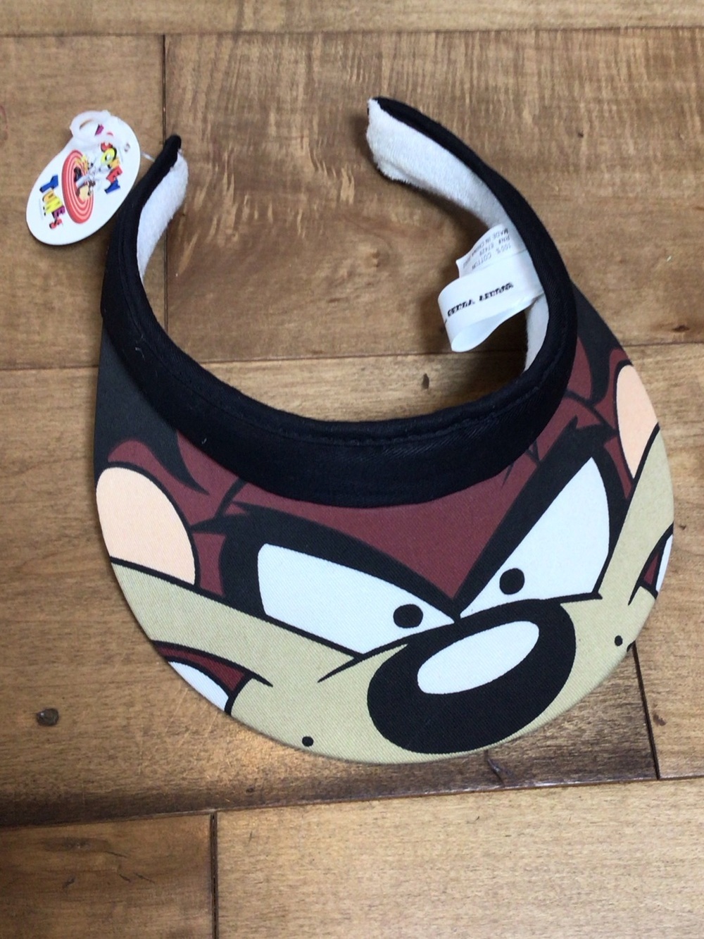 Vintage 1996 Looney Tunes Tasmanian Devil Sun Visor Cap Taz NWT 90s Cartoon.